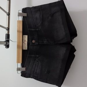 Hollister Black Denim Shorts
